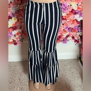 Stripped Flare Pants